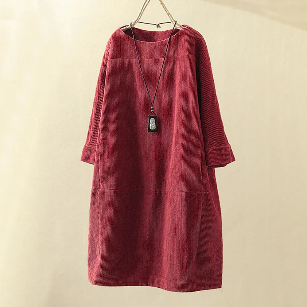 Elegantes Cordkleid für Damen | Festlich und vielseitig kombinierbar 0