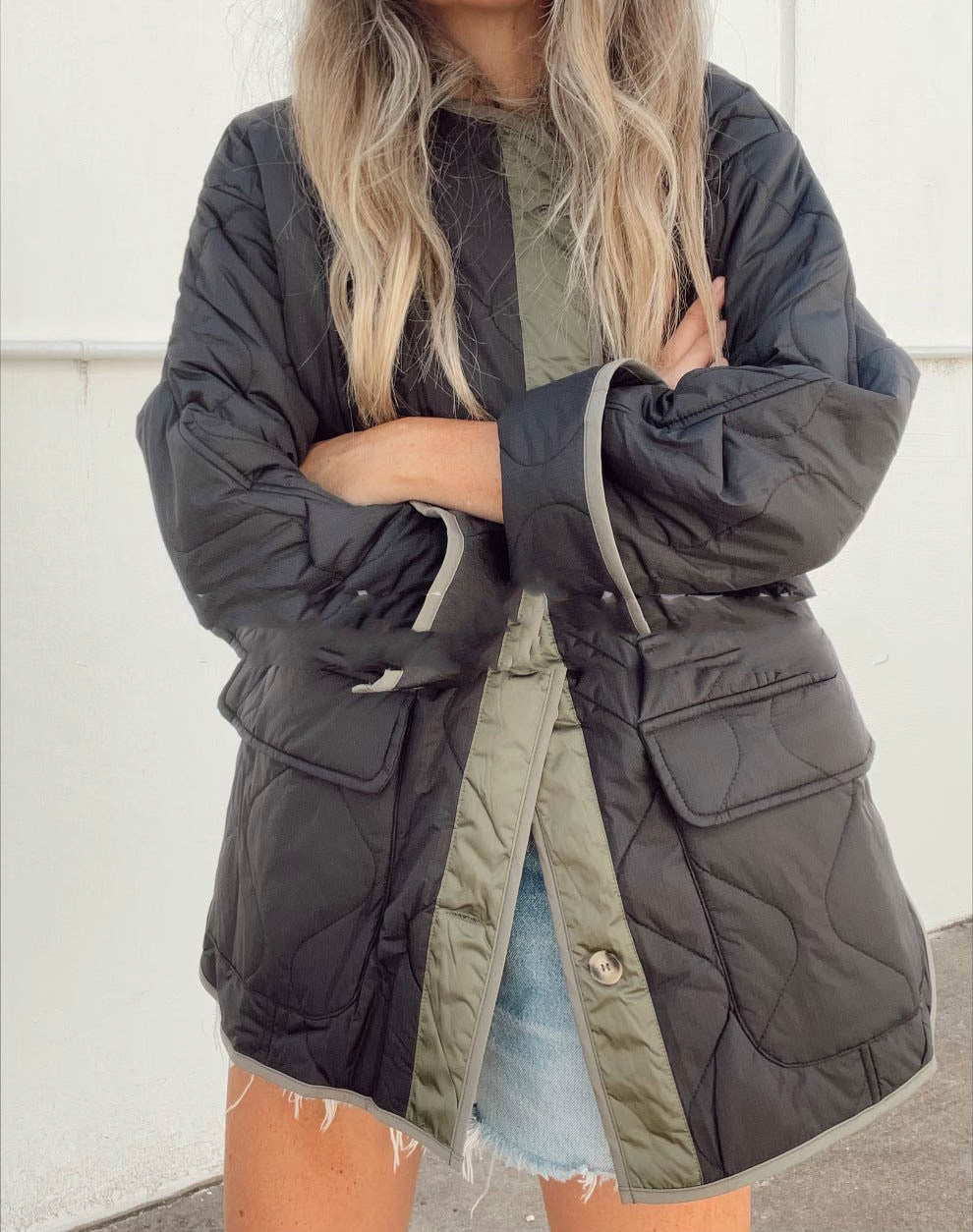 Steppjacke Damen leicht für Übergang | Lang