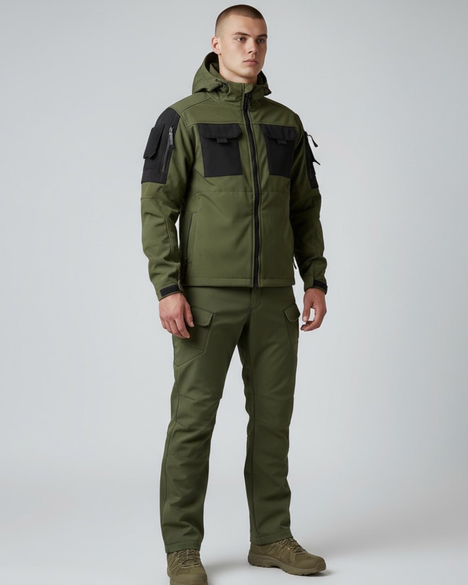 Zweiteiliges Herren-Set im Cargo-Stil