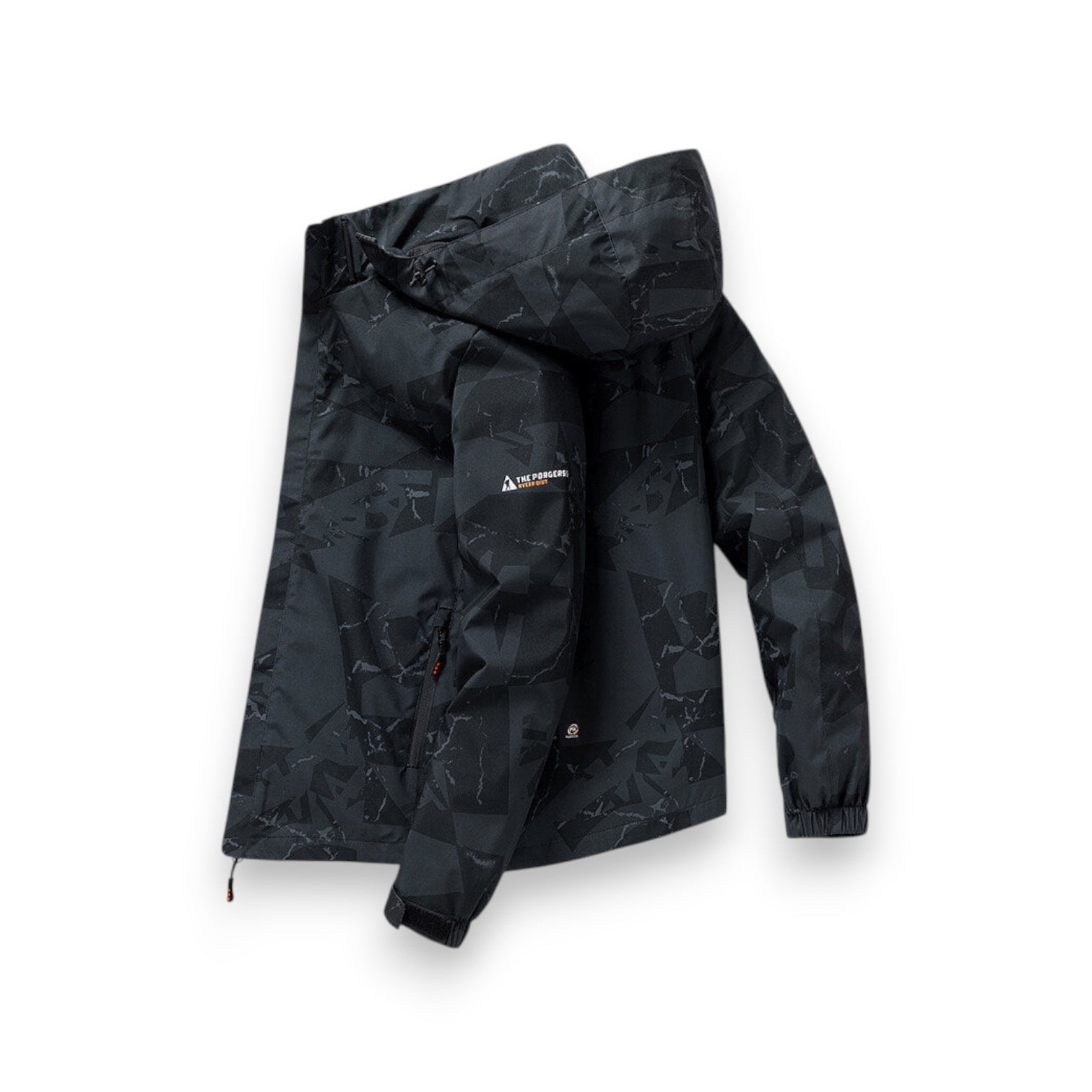 Wasserdichte Skijacke mit geometrischem Muster