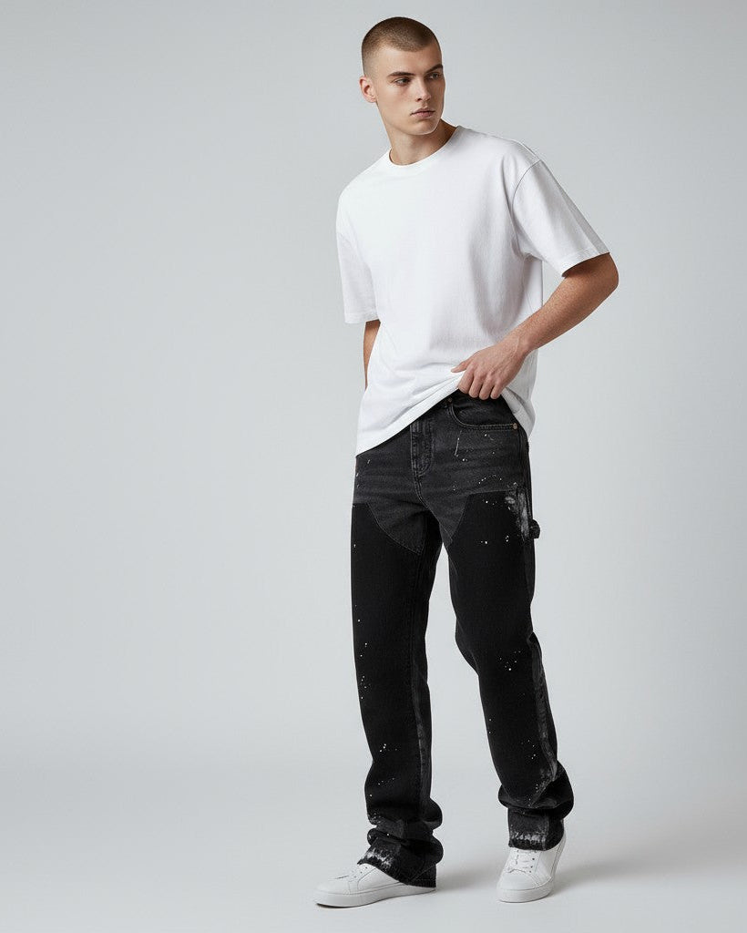 Schlaghose für Herren aus Denim im Carpetener-Stil