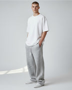 Baggy Jogginghose für Herren mit Streifen und ohne Bündchen am Bein