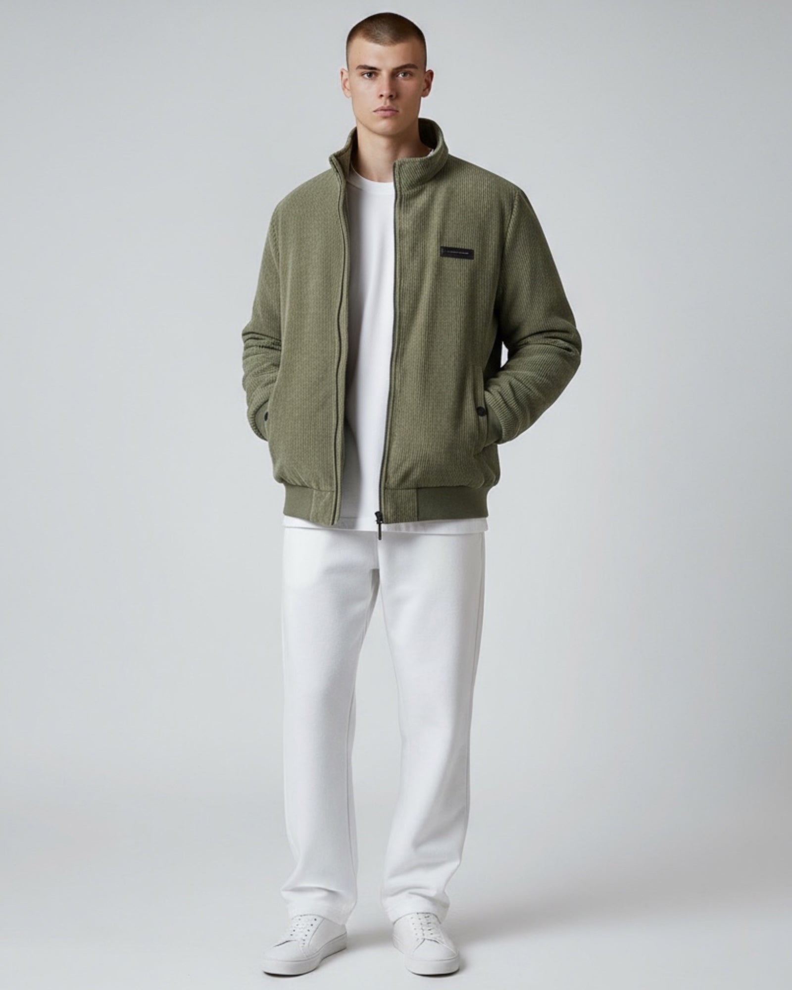 Blouson für Herren mit Stehkragen und warmem Innenfutter