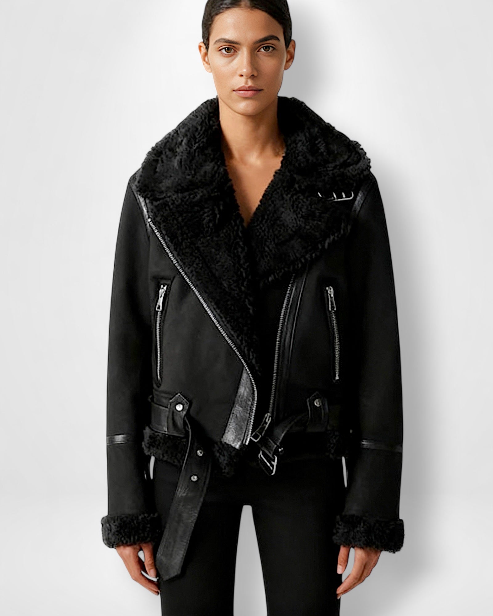 Damen Bomberjacke im Piloten-Stil