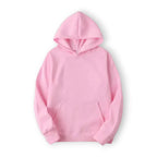 Basic Hoodie für Damen mit Kapuze und Kordelzug einfarbig