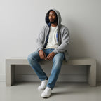 Oversized 2-in-1 Wende-Hoodie mit Karoseite