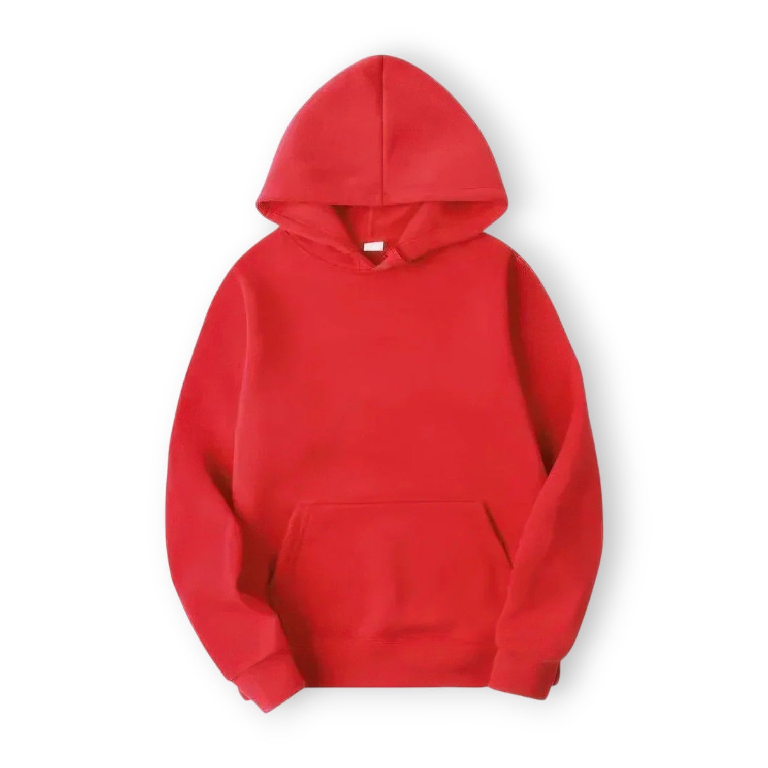 Basic Hoodie für Damen mit Kapuze und Kordelzug einfarbig