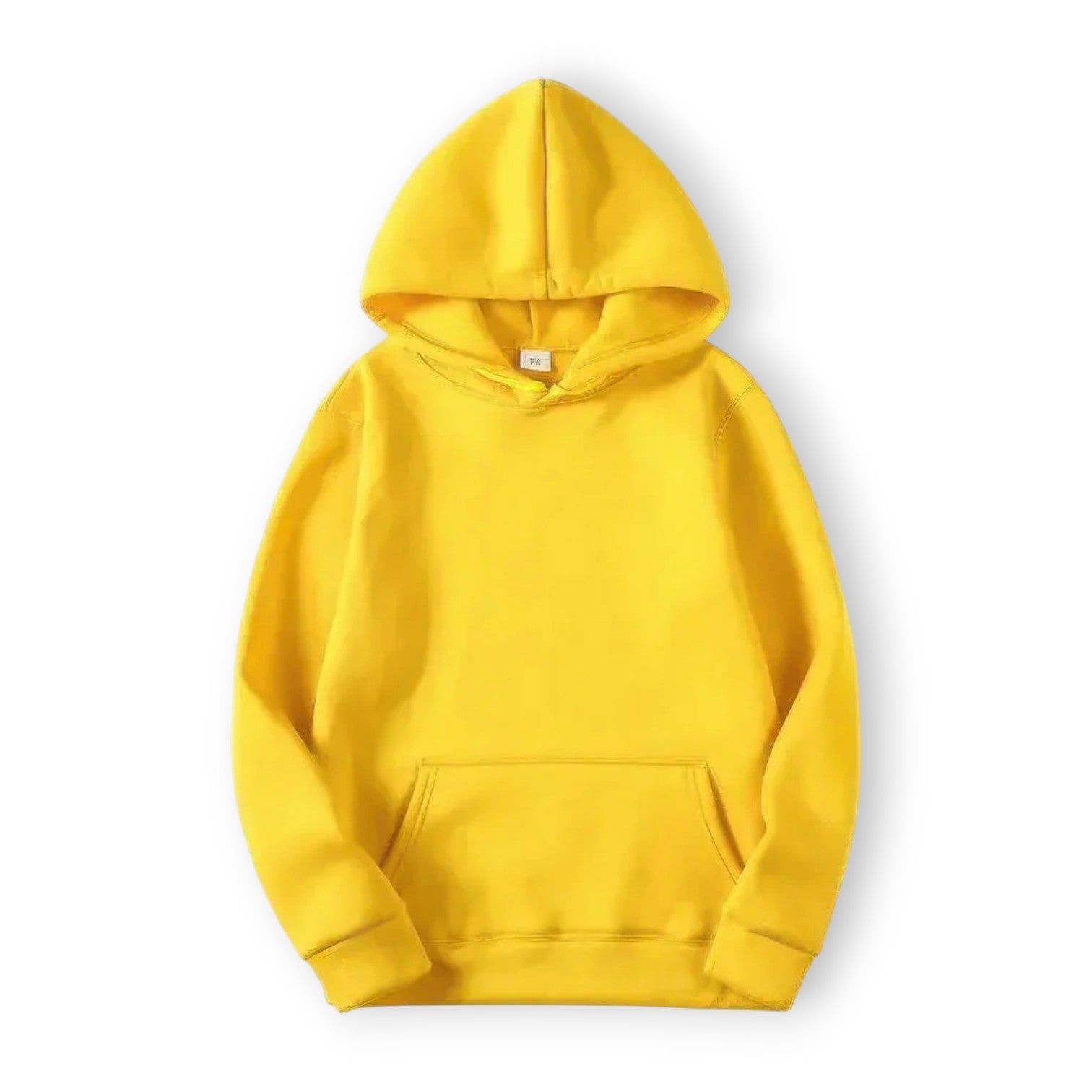 Basic Hoodie für Damen mit Kapuze und Kordelzug einfarbig