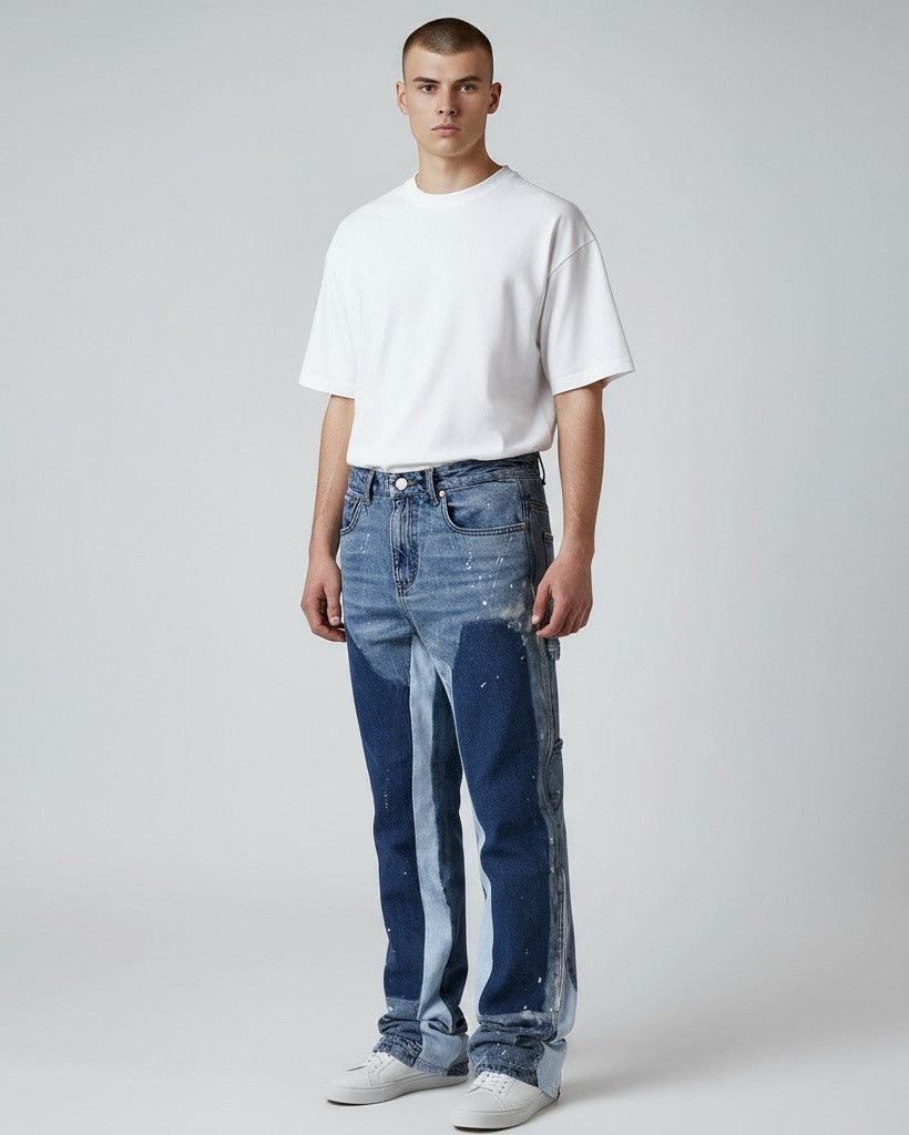 Schlaghose für Herren aus Denim im Carpetener-Stil