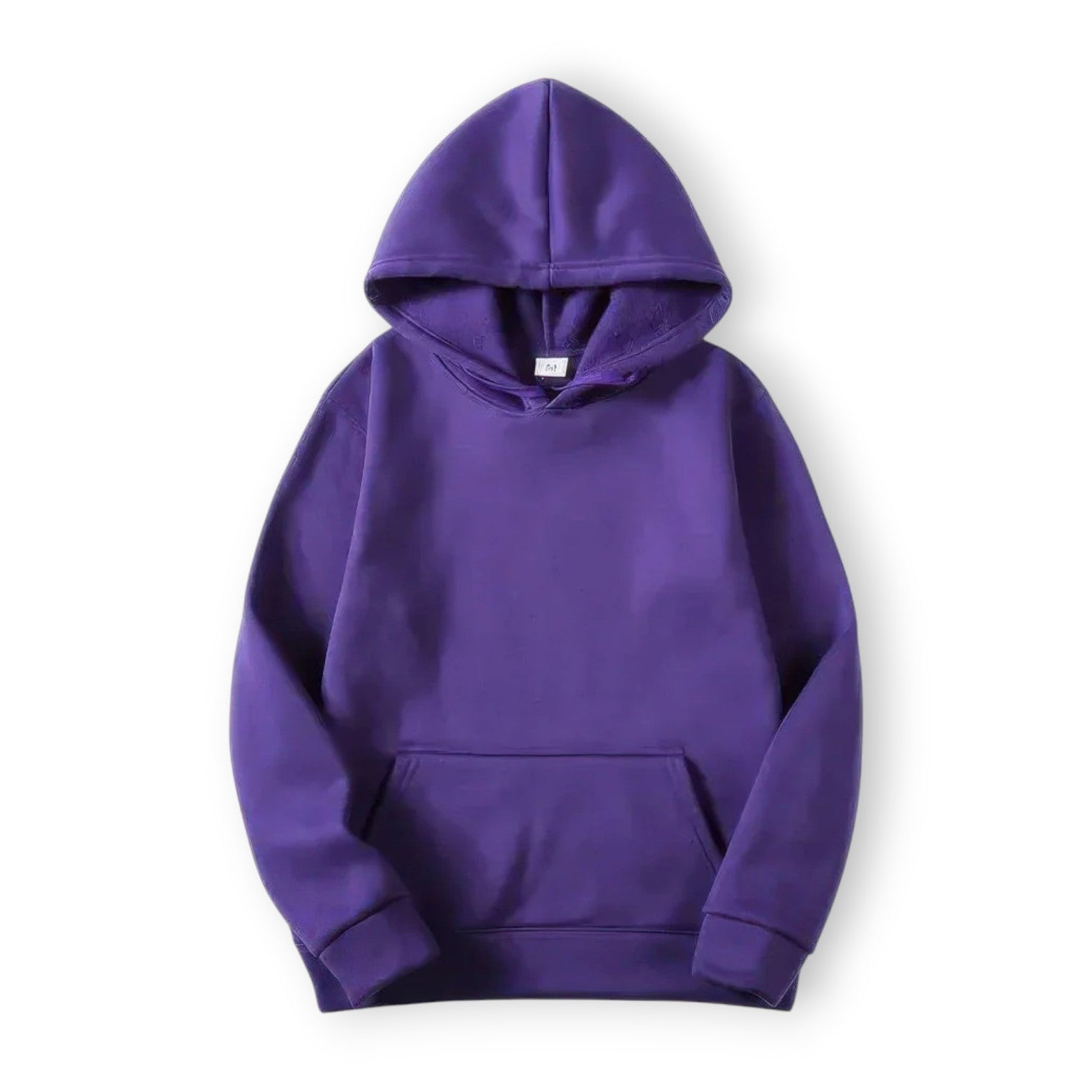 Basic Hoodie für Damen mit Kapuze und Kordelzug einfarbig