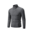 Klassischer Rollkragenpullover für Herren mit Rippstruktur
