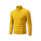 Klassischer Rollkragenpullover für Herren mit Rippstruktur