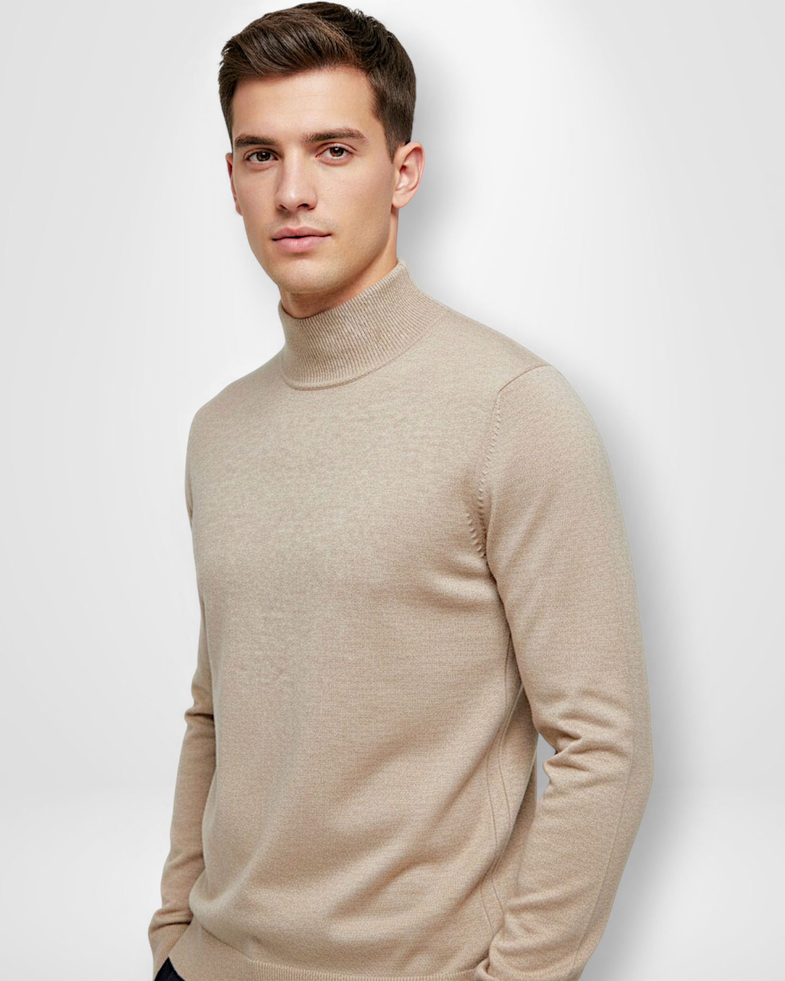 Eleganter Rollkragenpullover für Herren