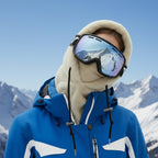 Winter Sturmhaube mit Kapuze und Nackenschutz aus Fleece