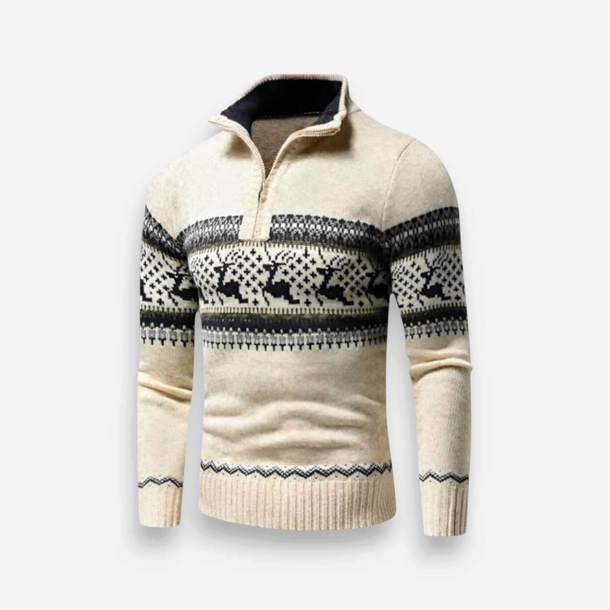 Herren Stehkragen Pullover​