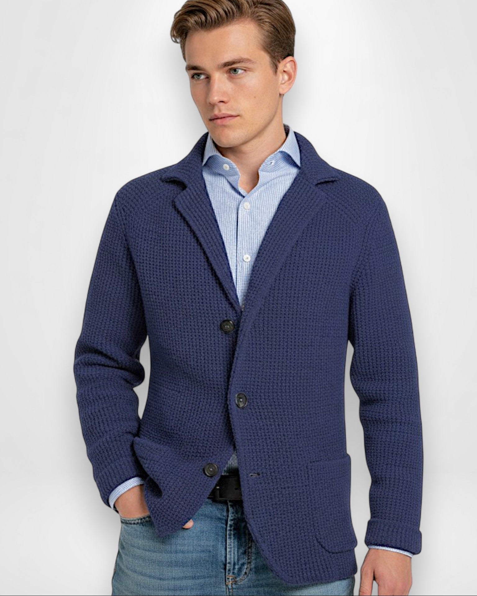 Herren Strickjacke - Weich und schlicht im Stil