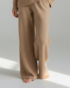 Einfarbiges Roolkragenpullover Strickset für Damen