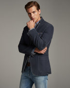 Casual Herrenblazer aus Baumwolle mit großen aufgesetzten Taschen