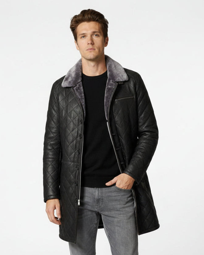 Steppjacke für Herren mit Kragen