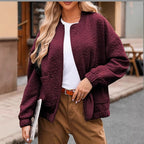 Jacke Damen Übergang mit floralem Muster | Leicht &amp; Kurz
