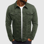 Hemdjacke aus reiner Baumwolle für Herren | Übergangsjacke 0