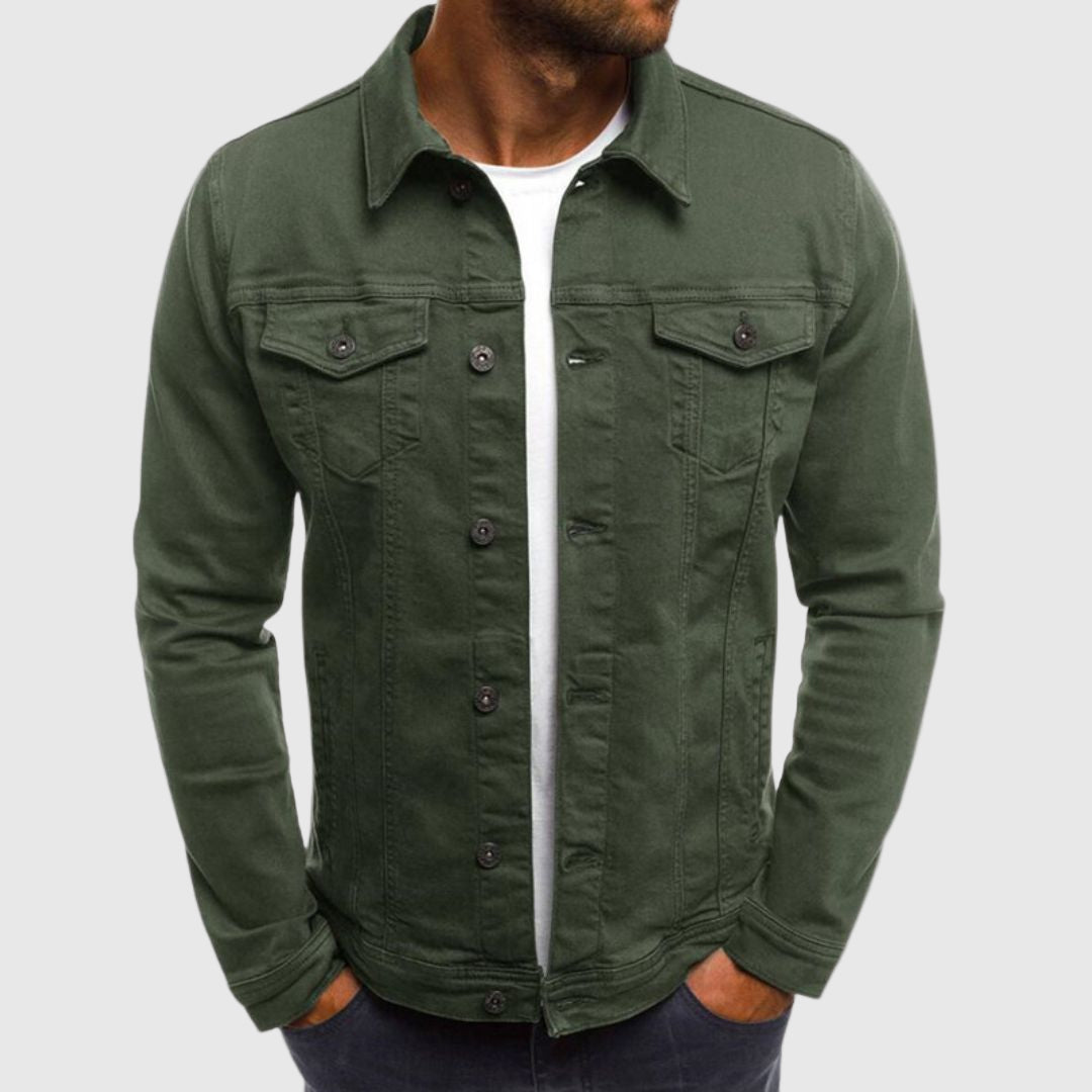 Hemdjacke aus reiner Baumwolle für Herren | Übergangsjacke 0