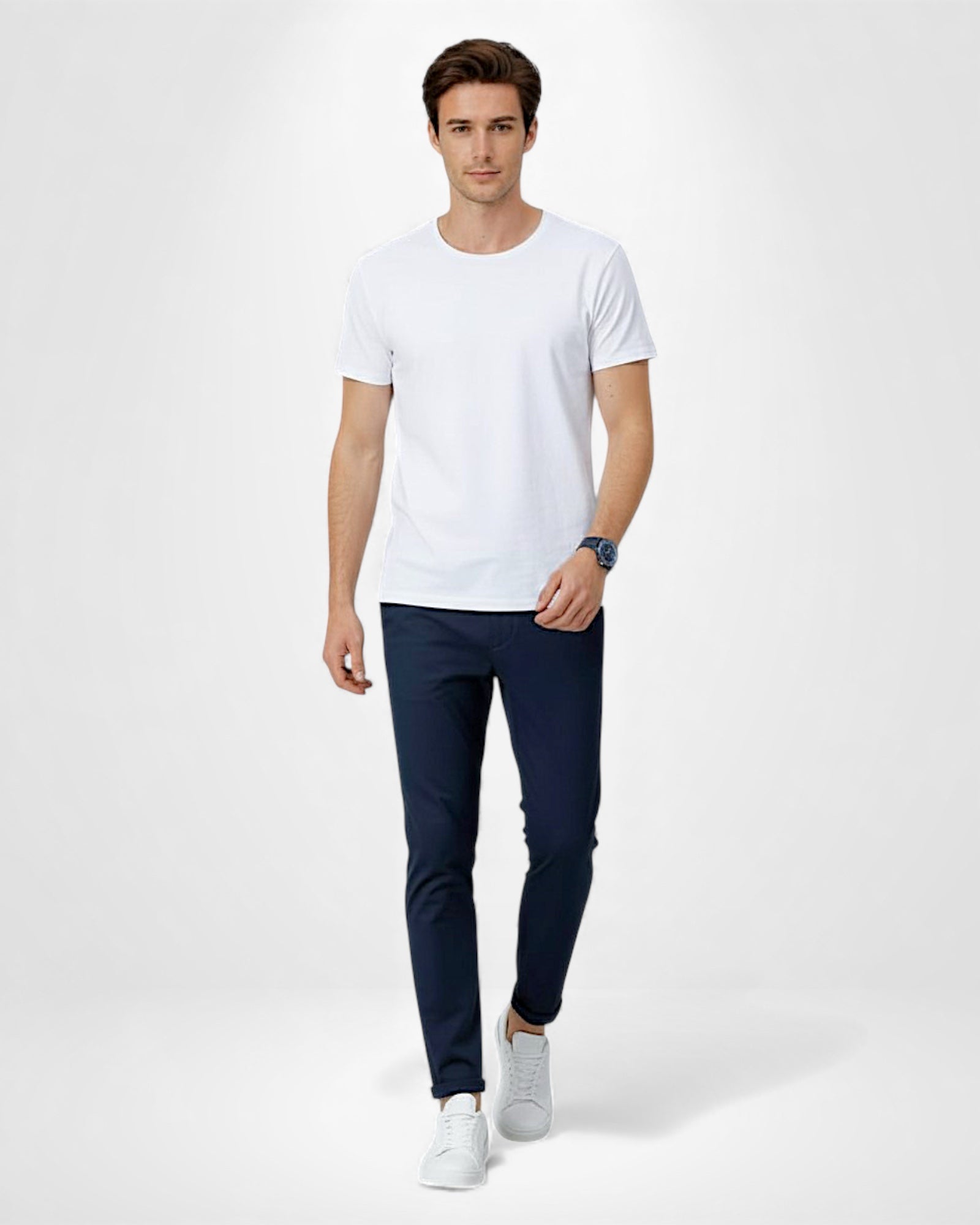 Herren Stretchhose im Modernfit mit elastischem Gewebe