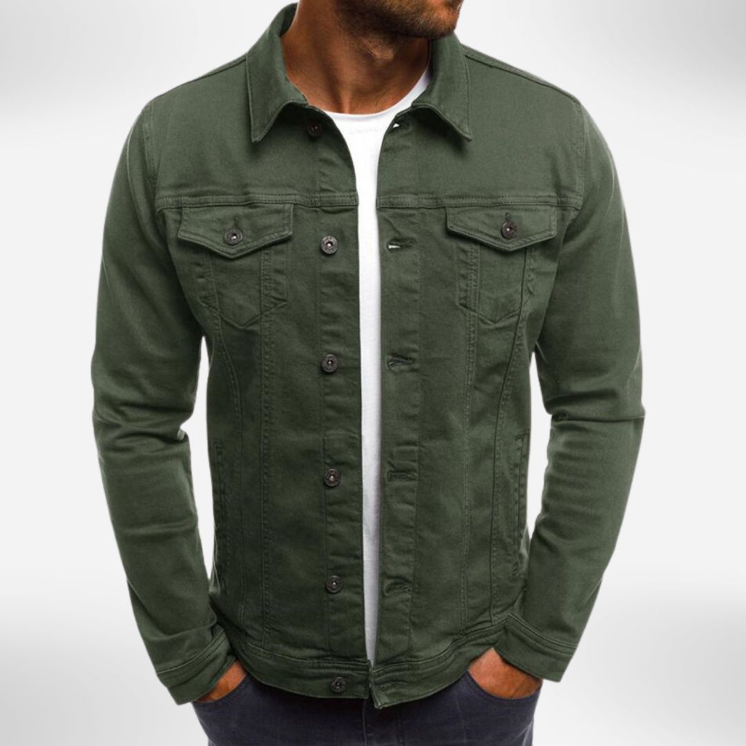 Hemdjacke aus reiner Baumwolle für Herren | Übergangsjacke