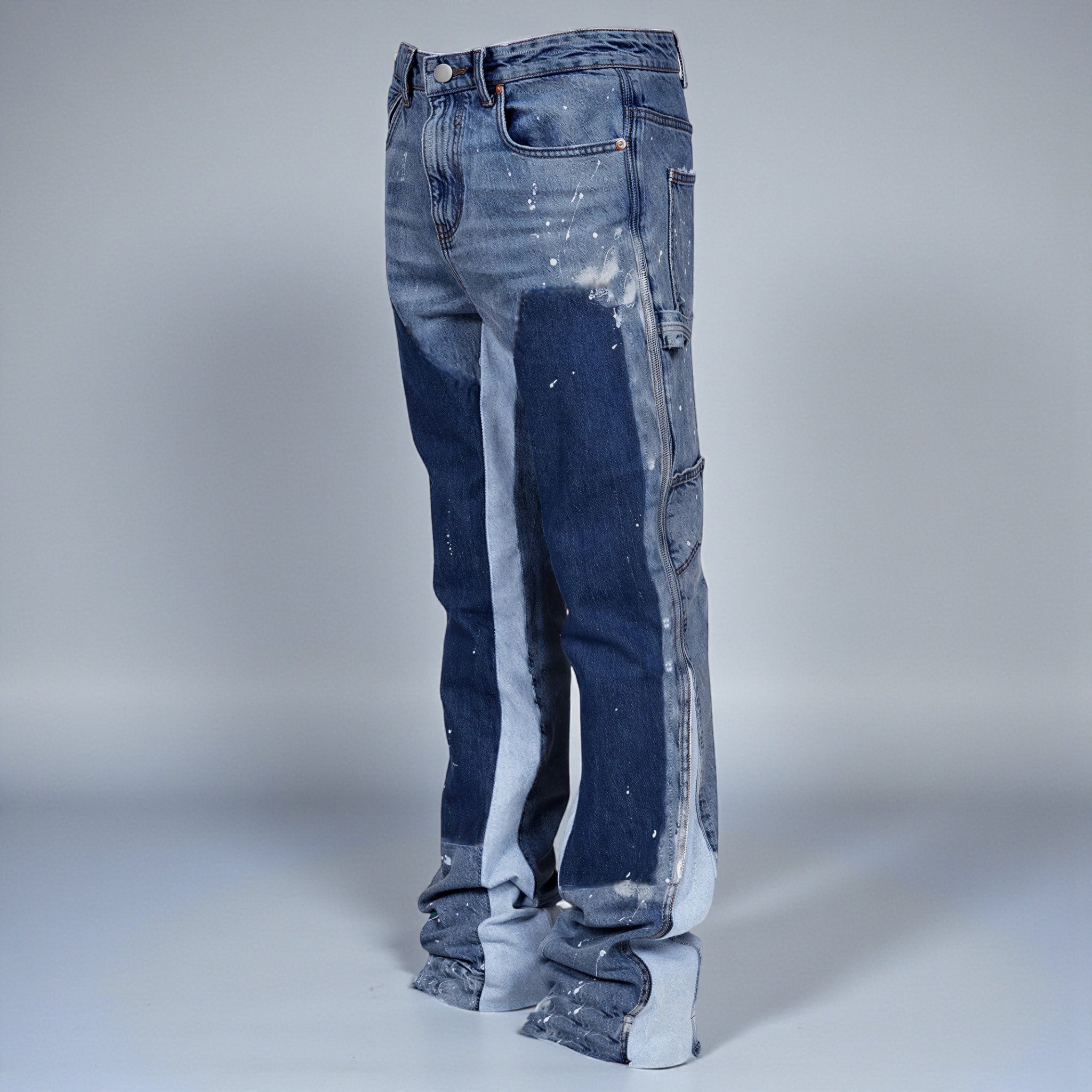 Schlaghose für Damen aus Denim im Carpetener-Stil