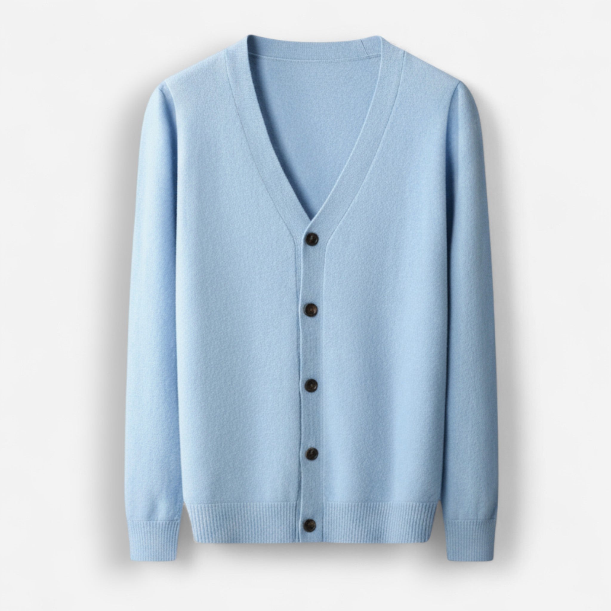 Klassischer Herren Knit Cardigan mit Knöpfen und V-Ausschnitt