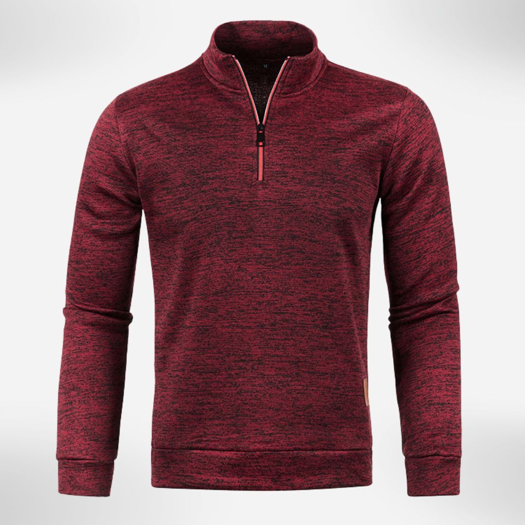 Herren Halb-Zip Pullover mit Stehkragen | Bequemer Alltagsstil 5