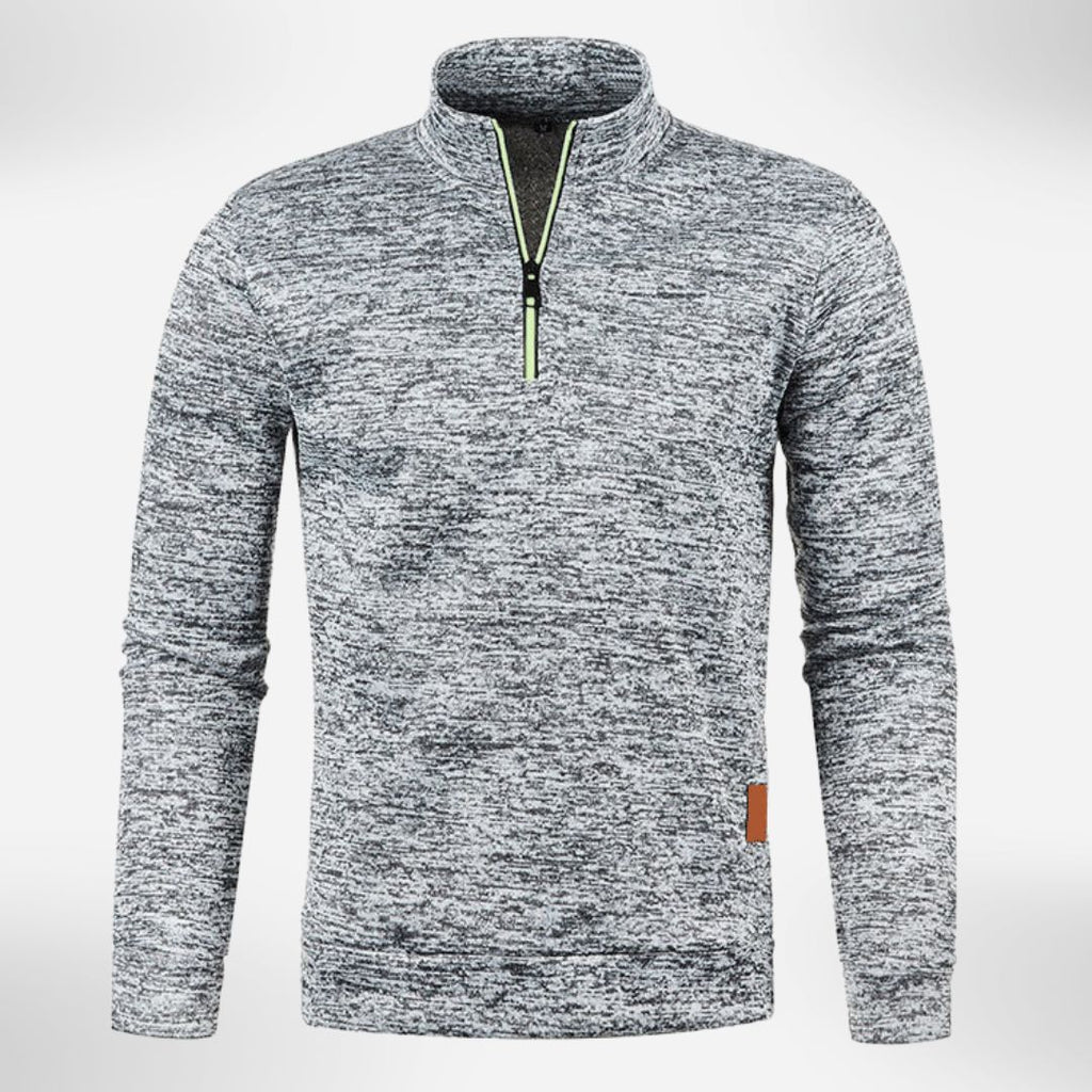 Herren Halb-Zip Pullover mit Stehkragen | Bequemer Alltagsstil 3