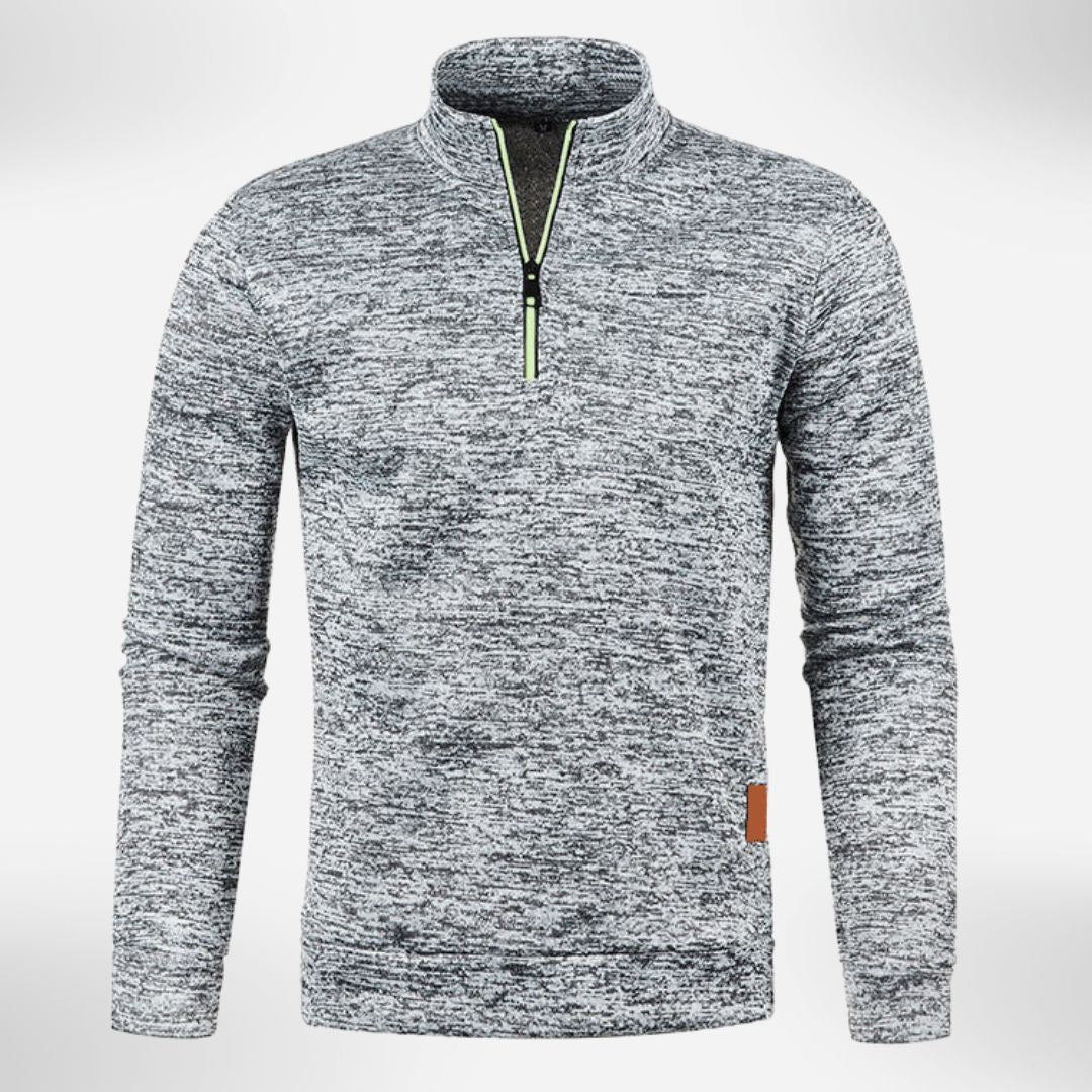 Herren Halb-Zip Pullover mit Stehkragen | Bequemer Alltagsstil 3