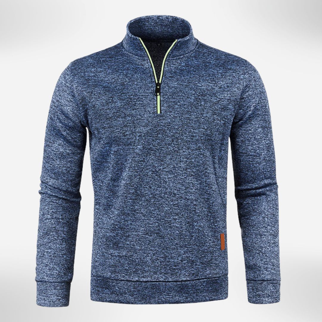 Herren Halb-Zip Pullover mit Stehkragen | Bequemer Alltagsstil 6