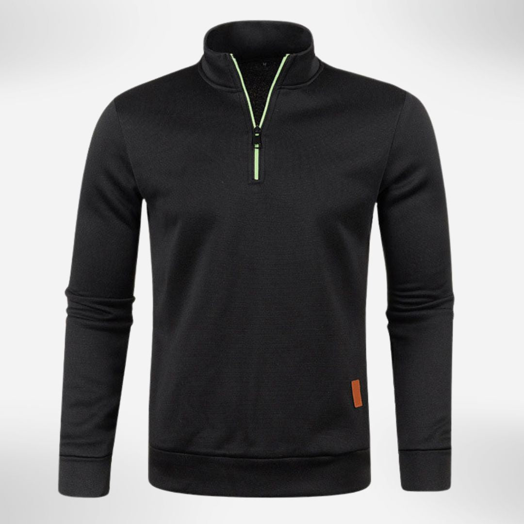 Herren Halb-Zip Pullover mit Stehkragen | Bequemer Alltagsstil 7