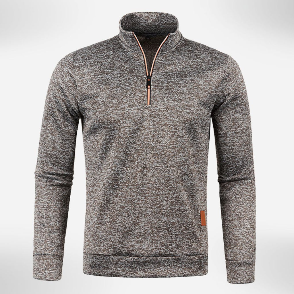 Herren Halb-Zip Pullover mit Stehkragen | Bequemer Alltagsstil 0