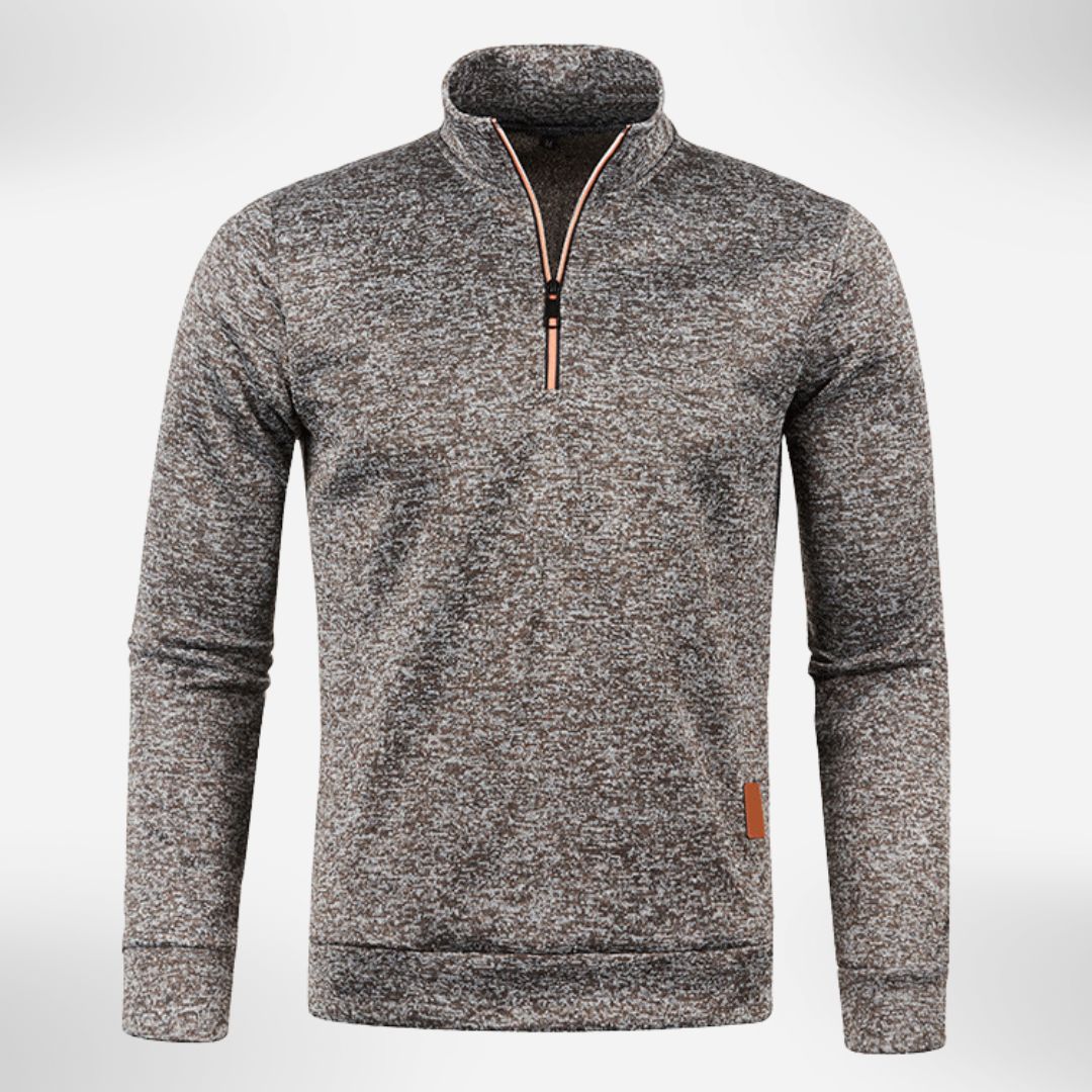 Herren Halb-Zip Pullover mit Stehkragen | Bequemer Alltagsstil 0