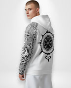 Hoodie mit Allover-Print