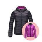 Wendbare Übergangsjacke für Damen mit Kapuze