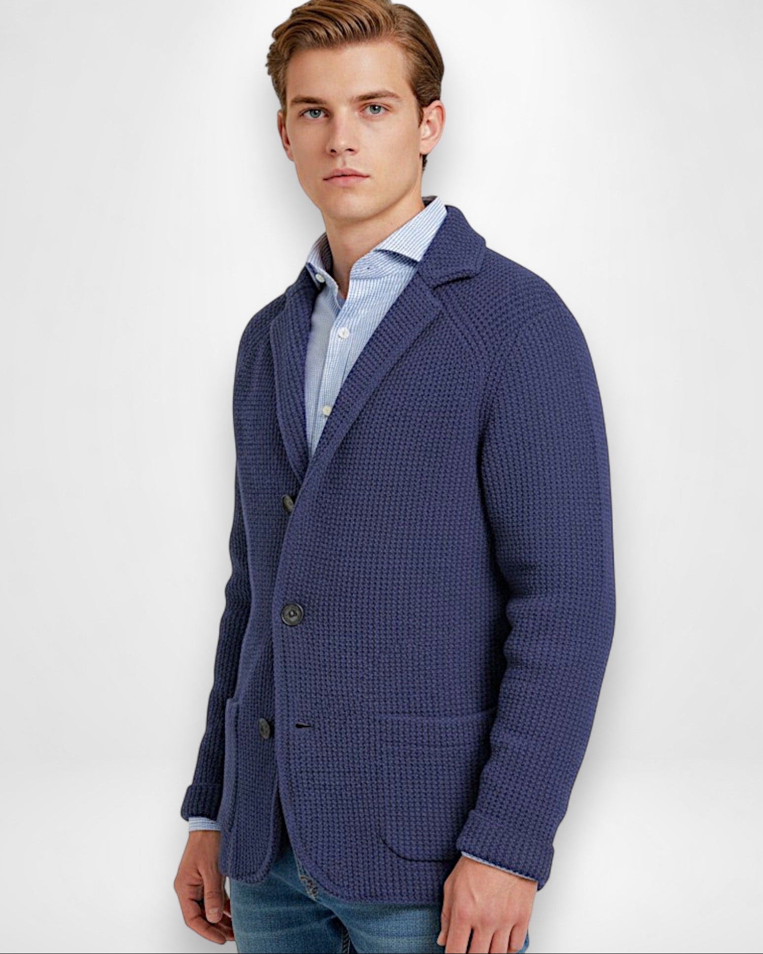 Herren Strickjacke - Weich und schlicht im Stil