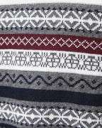 Half Zip Pullover Sweater mit Retro-Muster für Herren