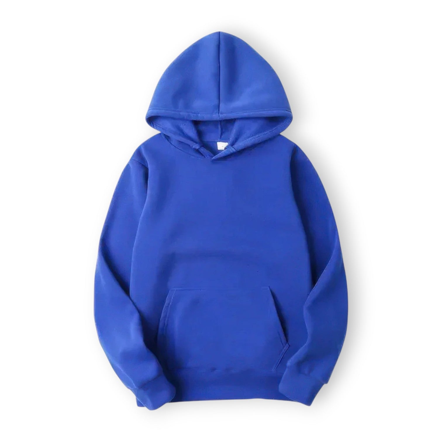 Basic Hoodie für Damen mit Kapuze und Kordelzug einfarbig