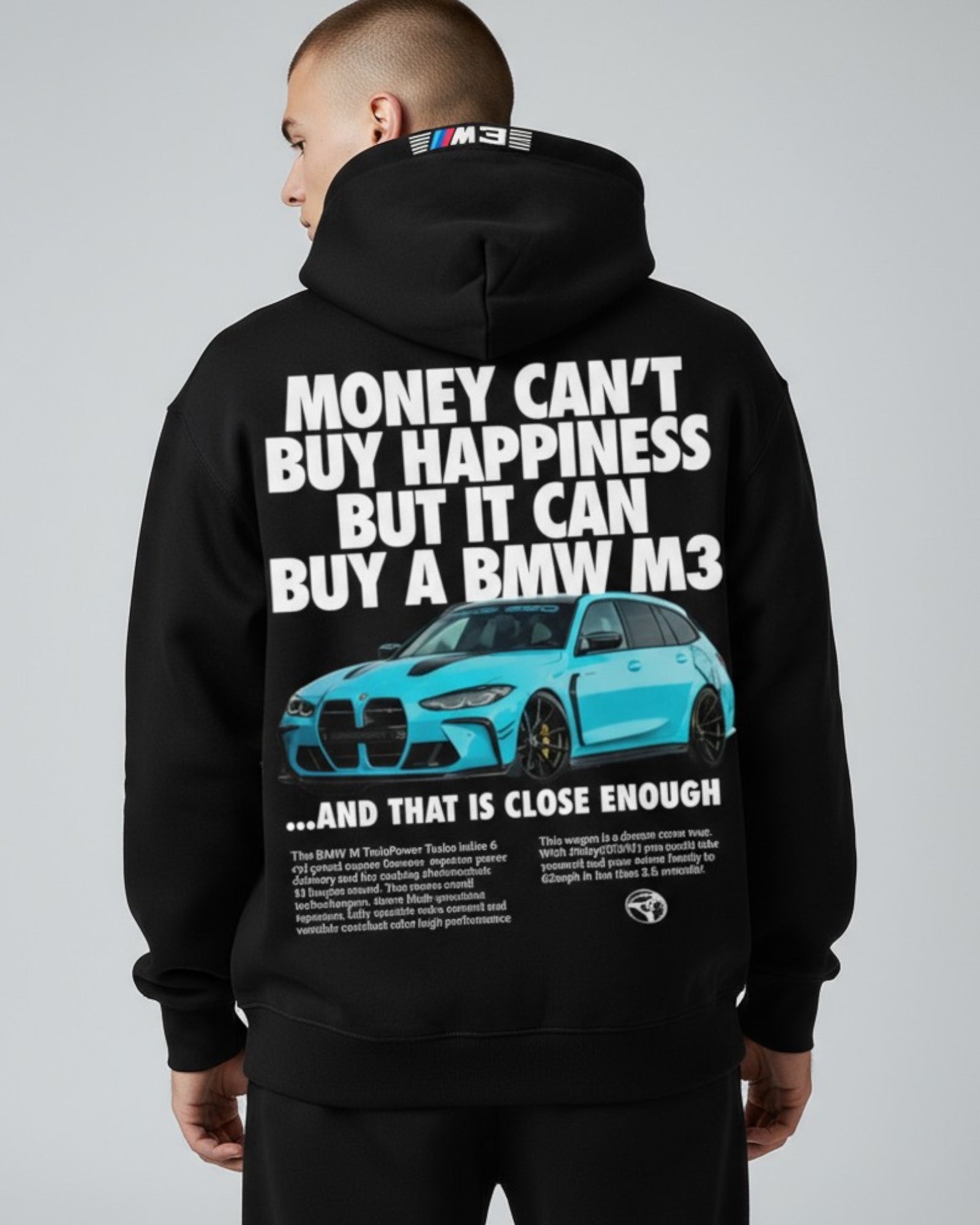 Stilvoller Hoodie für Herren mit Rückendruck