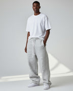 Baggy Jogginghose für Herren mit Streifen und ohne Bündchen am Bein