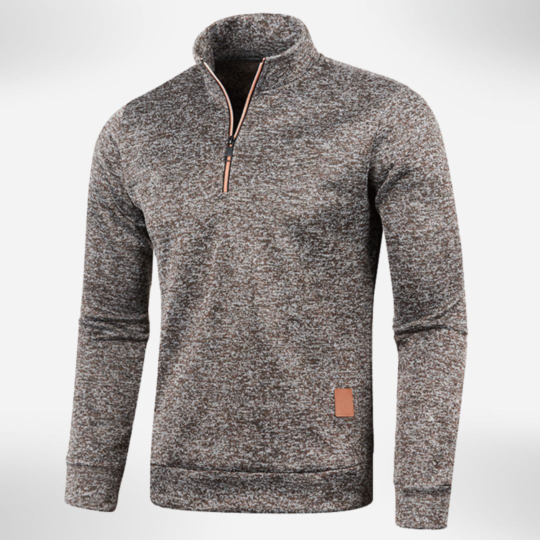 Herren Halb-Zip Pullover mit Stehkragen | Bequemer Alltagsstil 8