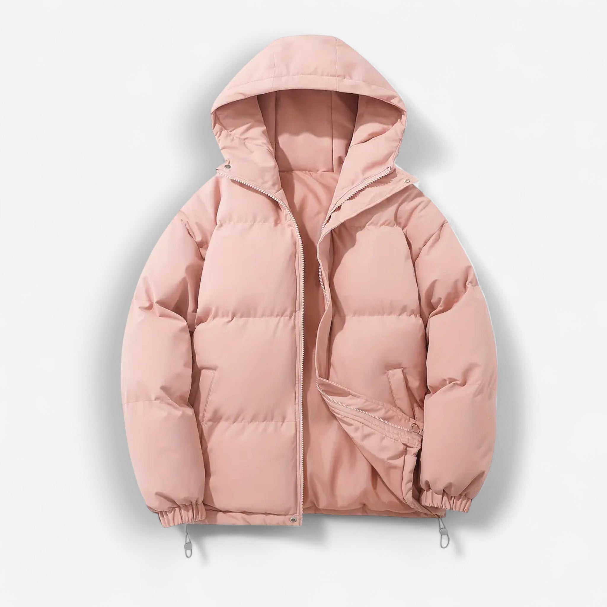 Puffer Damenjacke in einfarbigem Design