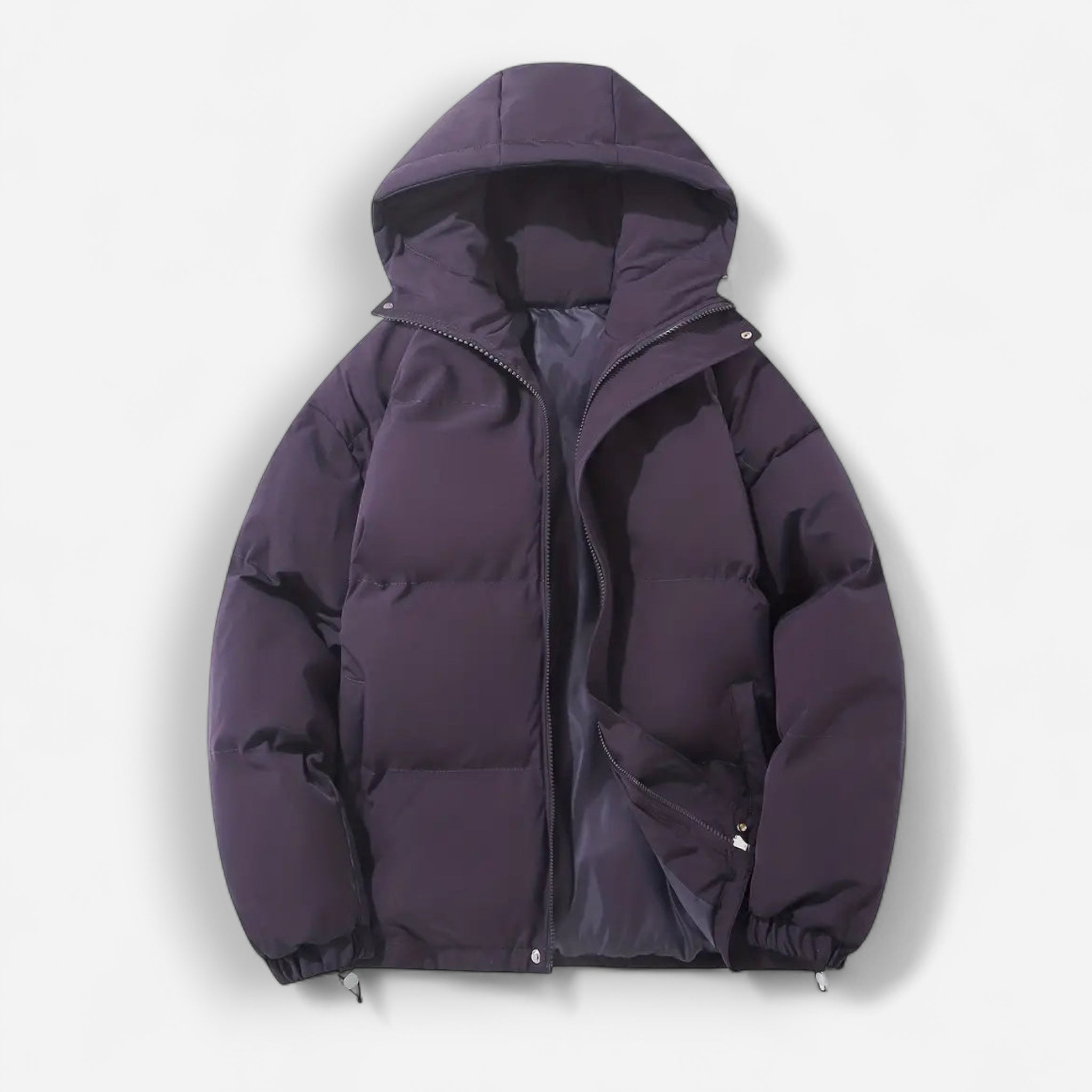 Puffer Damenjacke in einfarbigem Design