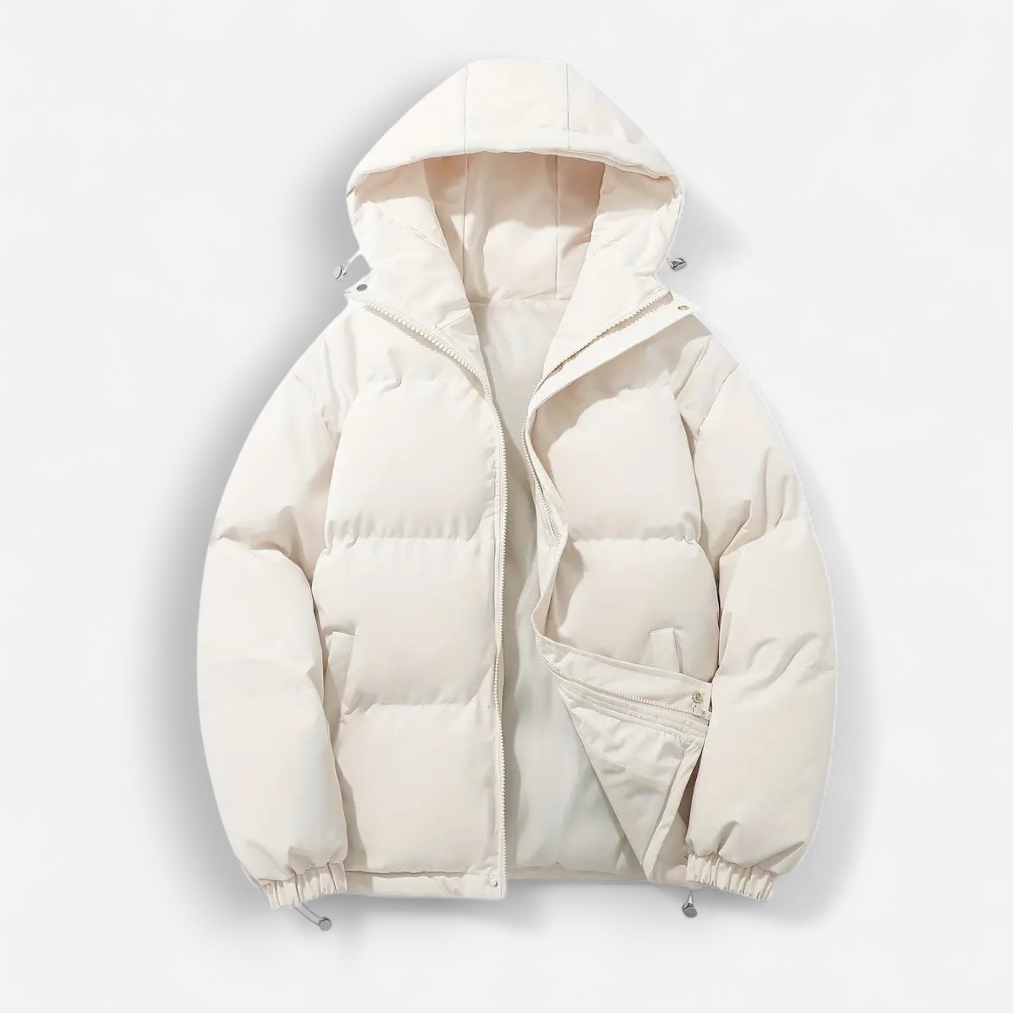Puffer Damenjacke in einfarbigem Design