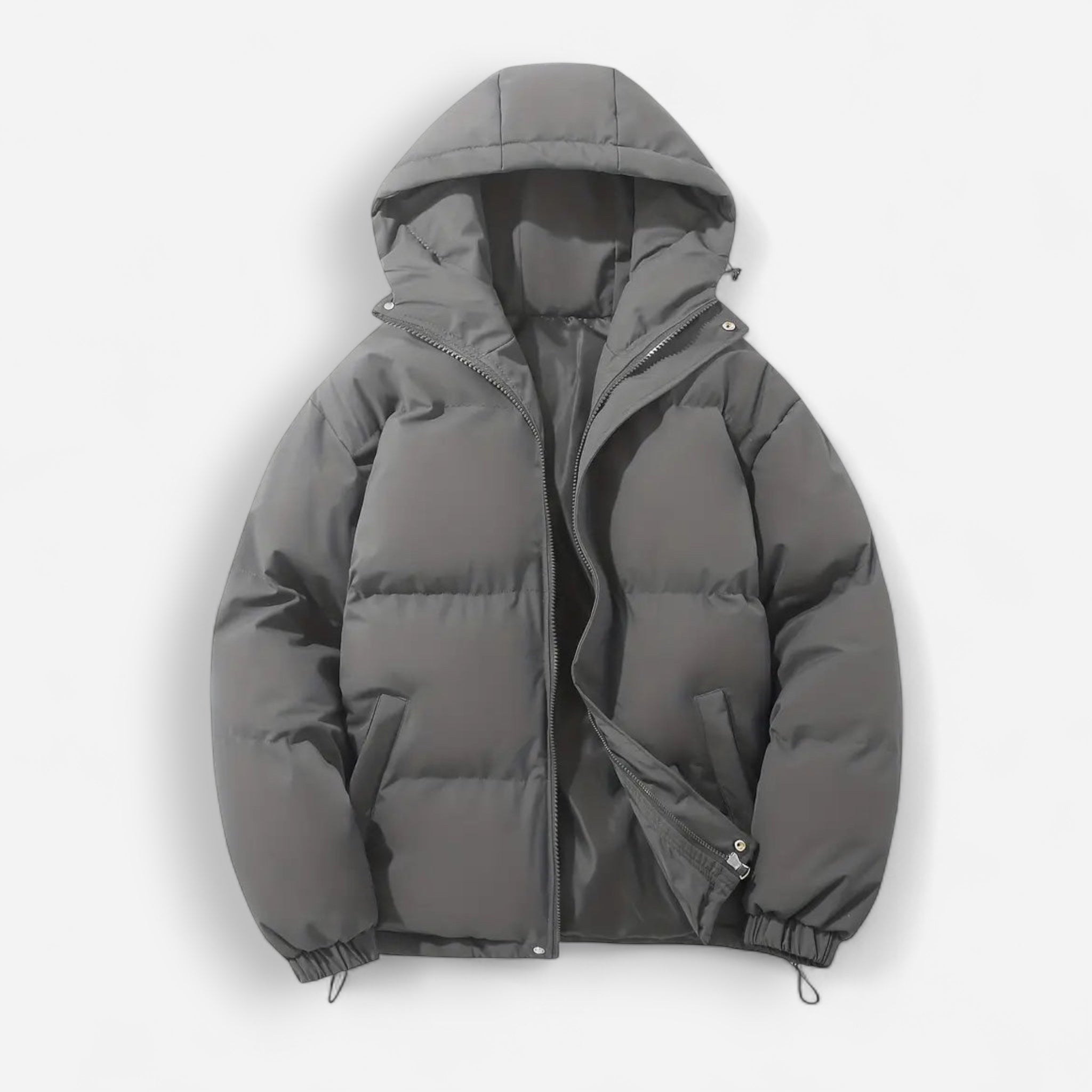 Puffer Damenjacke in einfarbigem Design