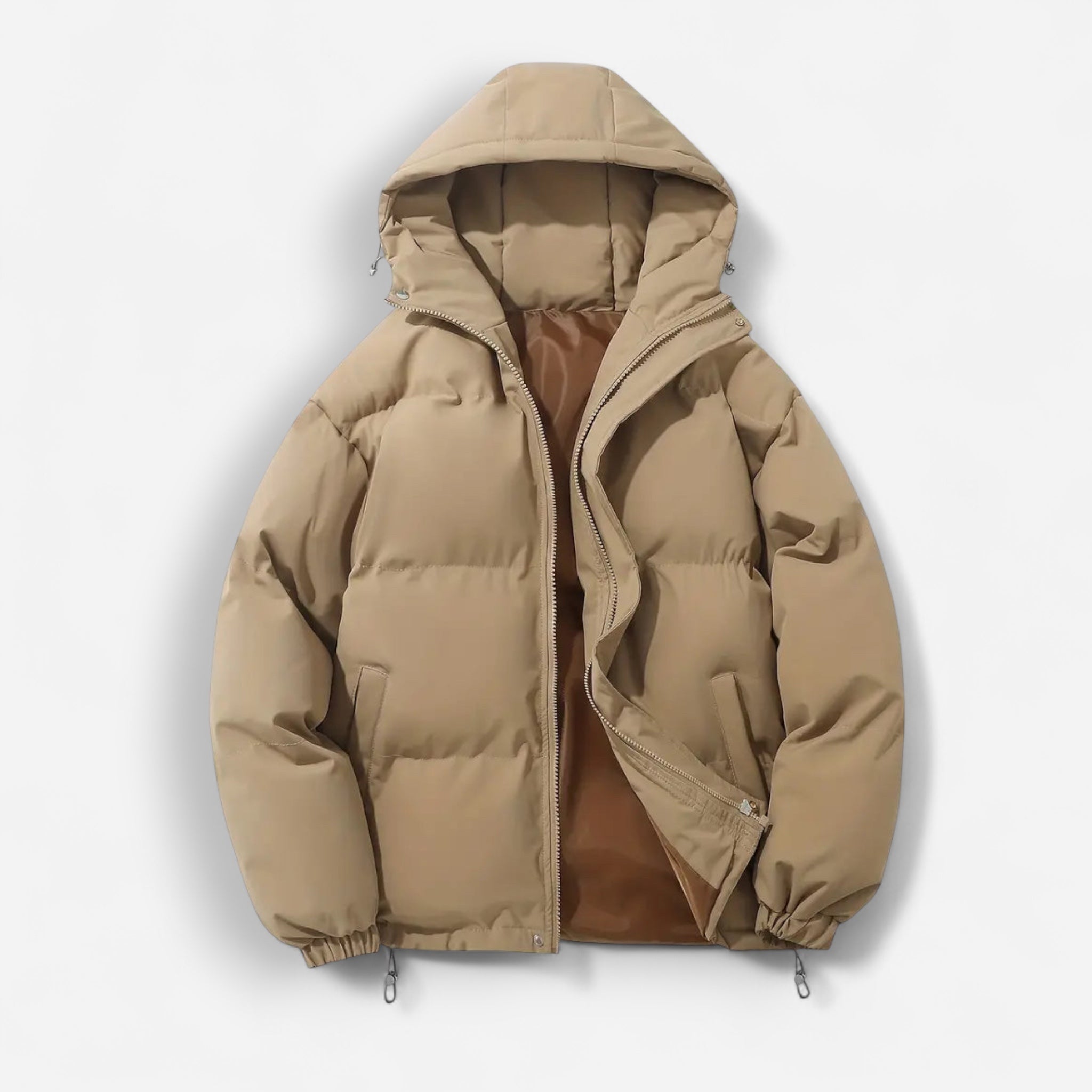 Puffer Damenjacke in einfarbigem Design